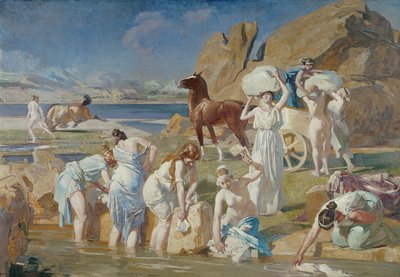 Nausicaa at the Fountain by Lucien Simon